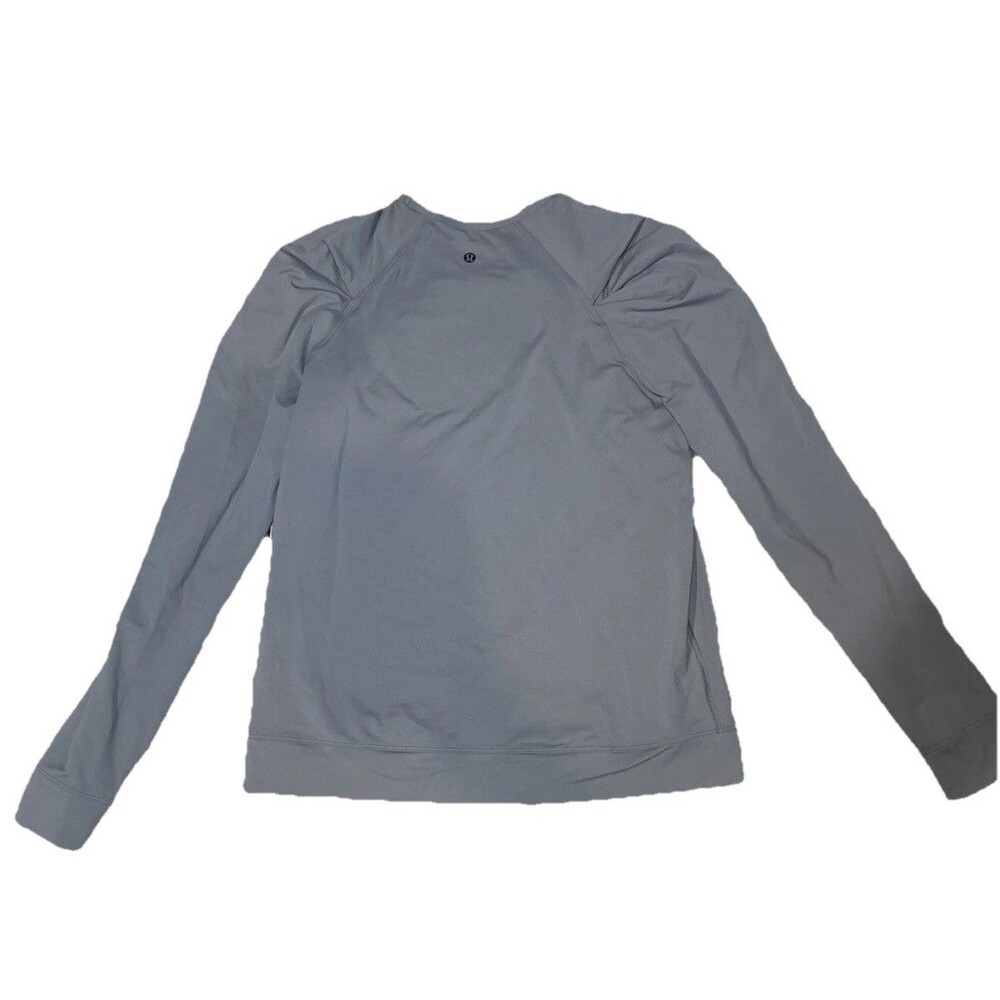 Lululemon Women's Gray It's Rulu Fleece Long Sleeve Polyester Size 8